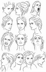 Reference Face Female Drawing Sheet Getdrawings sketch template