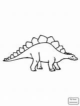 Stegosaurus Drawing Coloring Dinosaurs Pages Getdrawings sketch template
