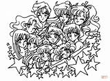 Razem Supercoloring Sailormoon Ausmalbild Druku Czarodziejki Księżyca Czarodziejka Mamydzieci sketch template