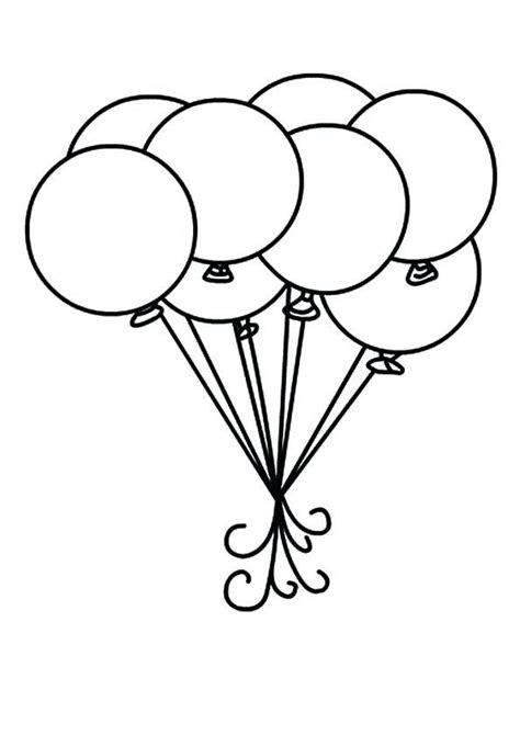 printable balloon coloring pages