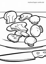 Teller Malvorlage Kinderbilder Ausmalbilder Pilze Besteck Malvorlagen sketch template