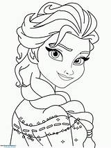 Elsa Frozen Neiges Reine Princesse Printcolorcraft Telecharger sketch template