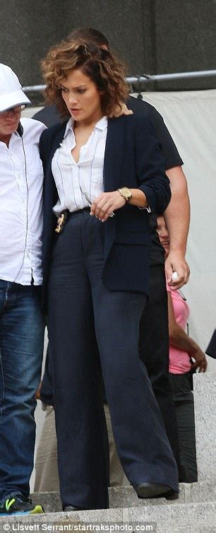 jennifer lopez shows off her famous derriere while filming shades of blue in nyc daily mail online