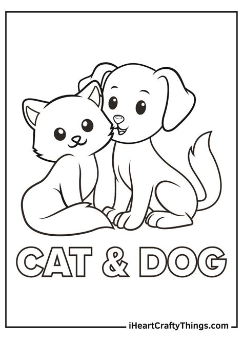 dog  cat coloring pages cat coloring book dog coloring page cat