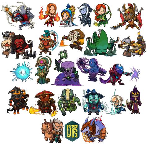 24 chibi heroes character design game character design