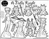 Knight Marisole Noble Monday Paper Printable Dolls Doll Friends Print Paperthinpersonas Coloring Pages Click Pdf Colouring Kids Thin Da Personas sketch template