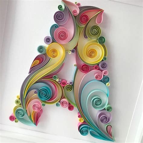 quilled templates letters  letters patterns    etsy paper