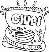 Food Coloring Pages Chips Snacks Junk Unhealthy Foods Clipart Drawing Color Web Snack Group Kids Sketch Printable Getdrawings Getcolorings Popcorn sketch template