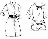Zeichnen Kleidung Getdrawings sketch template