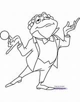 Coloring Toad Ichabod Mr Pages Crane Disneyclips Template Sketch sketch template