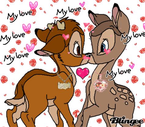 bambi  faline kiss picture  blingeecom
