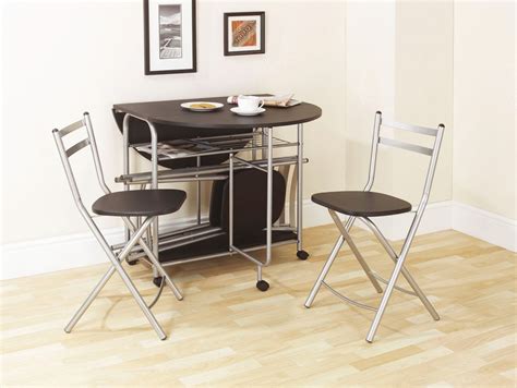 folding dining set black dining table   chairs stowaway drop