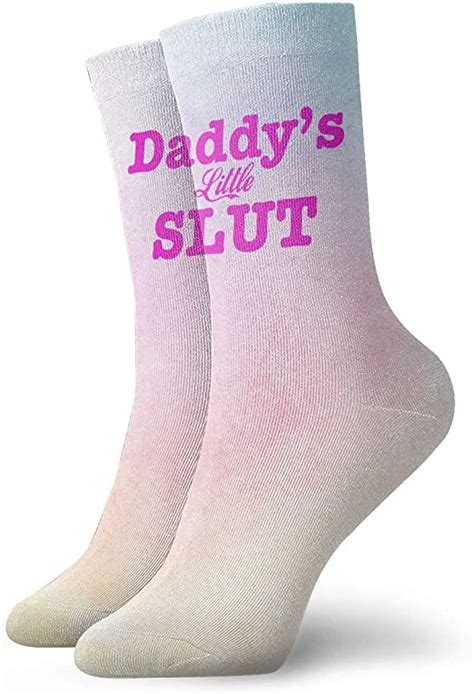daddy s little slut men s womensathletic socksï¼Œshort socksshort socks