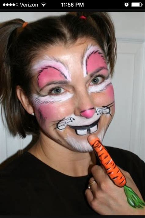 rabbit face painting designs face painting easy bunny face paint