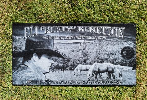 laser engraved  photo headstone   loved