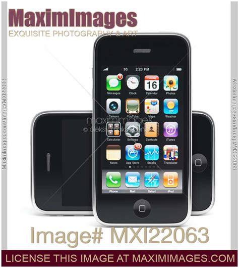 stock photo apple iphone gs  smartphone maximimages image mxi