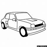 Renault R5 Turbo Coloring Ii Pages Cars Thecolor sketch template