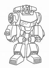 Bots Bot Chase Rescue Coloring Printable Pages Kids sketch template