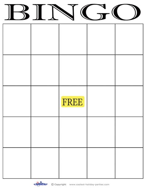 printable blank bingo boards web   assemble bingo cards