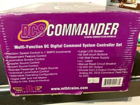 mth dcs commander ho digital command system controller power supply   ebay
