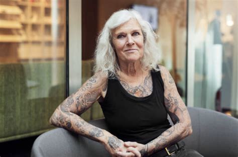 Alternative Older Woman Old Women With Tattoos Older Women With