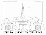 Temple Coloring Kirtland Template sketch template