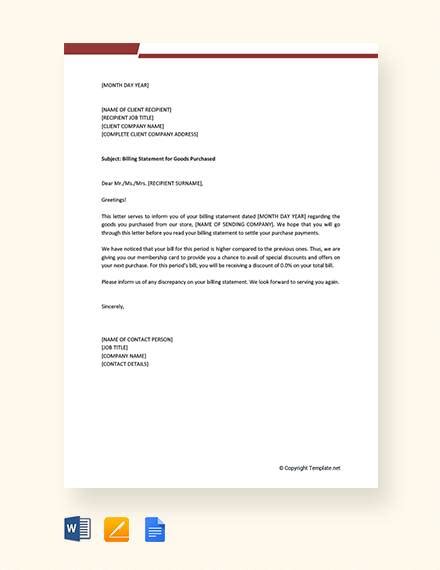 formal statement template
