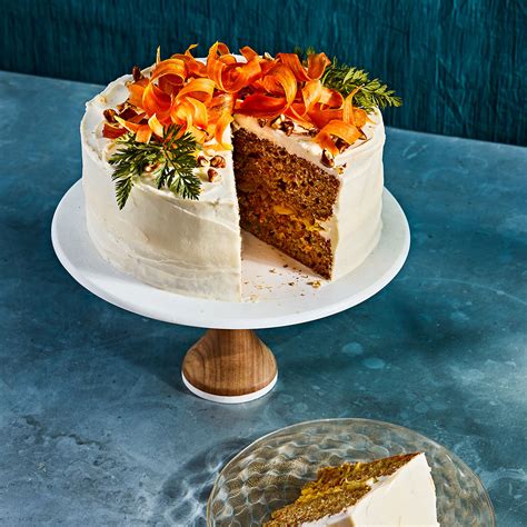 carrot cake  candied carrot curls recipe eatingwell