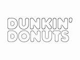 Dunkin Donuts Logo Pages Cup Coffee Sketch Coloring Dunkins Iced Template sketch template