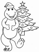 Barney Coloring Christmas Pages Dinosaur Printable Tree Kids Cartoon Cool2bkids Color Sheets Print Getcolorings Categories sketch template