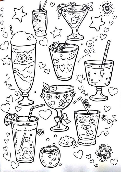 pin  xuan li  coloring food drinks coloring book pages coloring