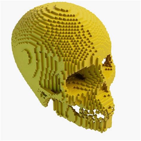 dsmax pixel human skull minecraft blueprints minecraft designs