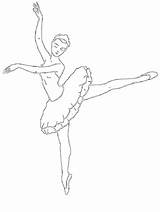 Ballerina Dancer sketch template