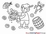 Coloring Pages Mug Oktoberfest Beer Children Sheet Title sketch template