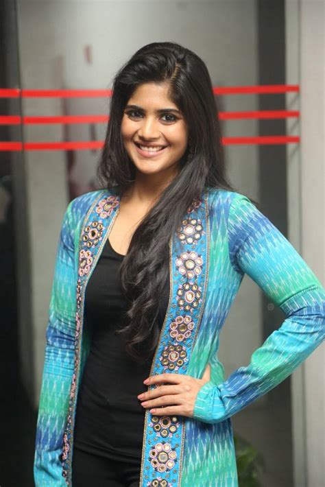 Megha Akash In Blue Dress At Telugu Movie Success Meet Photos