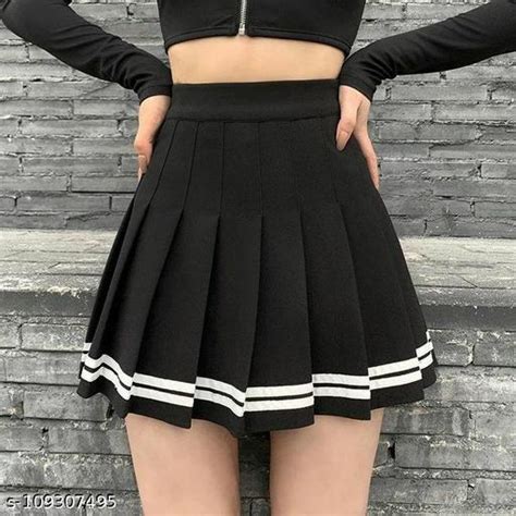 Caracola Girl High Waist Pleated Skirt Short Skater Tennis Skirt Mini