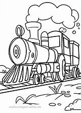 Lokomotive Malvorlage Malvorlagen Ausdrucken Eisenbahn Fahrzeuge Zug Dampflok Seite sketch template