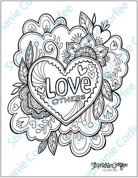 love  coloring page instant digital  coloring pages