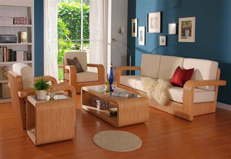wooden finish living room freshnist design