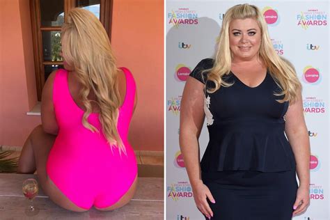 Gemma Collins Shows Off Her Bum In Neon Pink Swimsuit On Holiday In