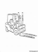Forklift Coloring Pages Drawing Color Getdrawings Getcolorings Printable Popular sketch template