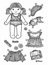 Print Paper Susie Dolls Til Karen Doll sketch template