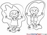 Coloring Hopping Pages Children Printable Sheet Title sketch template