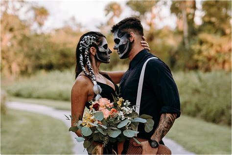 halloween wedding ideas married  palm beach