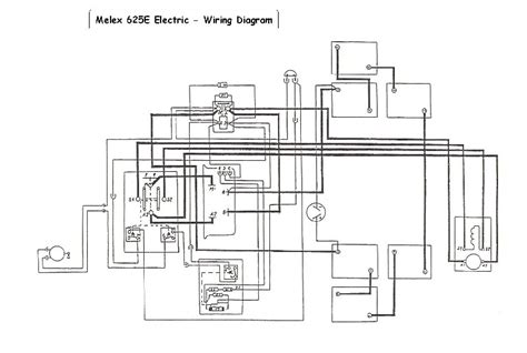 melex  volt golf cart wiring diagram wiring diagram  schematic