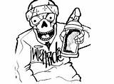 Pilox Clipartmag Grafiti Gangster Berwarna Reference Hitam Kaleng Screaming Cracked Chicano sketch template