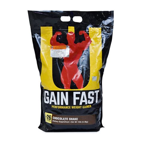 universal gain fast lbs  protein gram