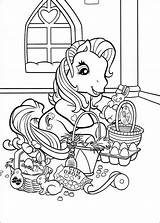 Coloring Easter Pony Little Pages Printable Color Colorear Sheet Para sketch template