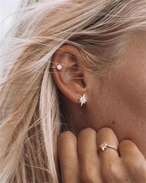 16 helix ear piercings to inspire your next piercing elle australia