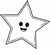 Happy Star Coloring Wecoloringpage sketch template